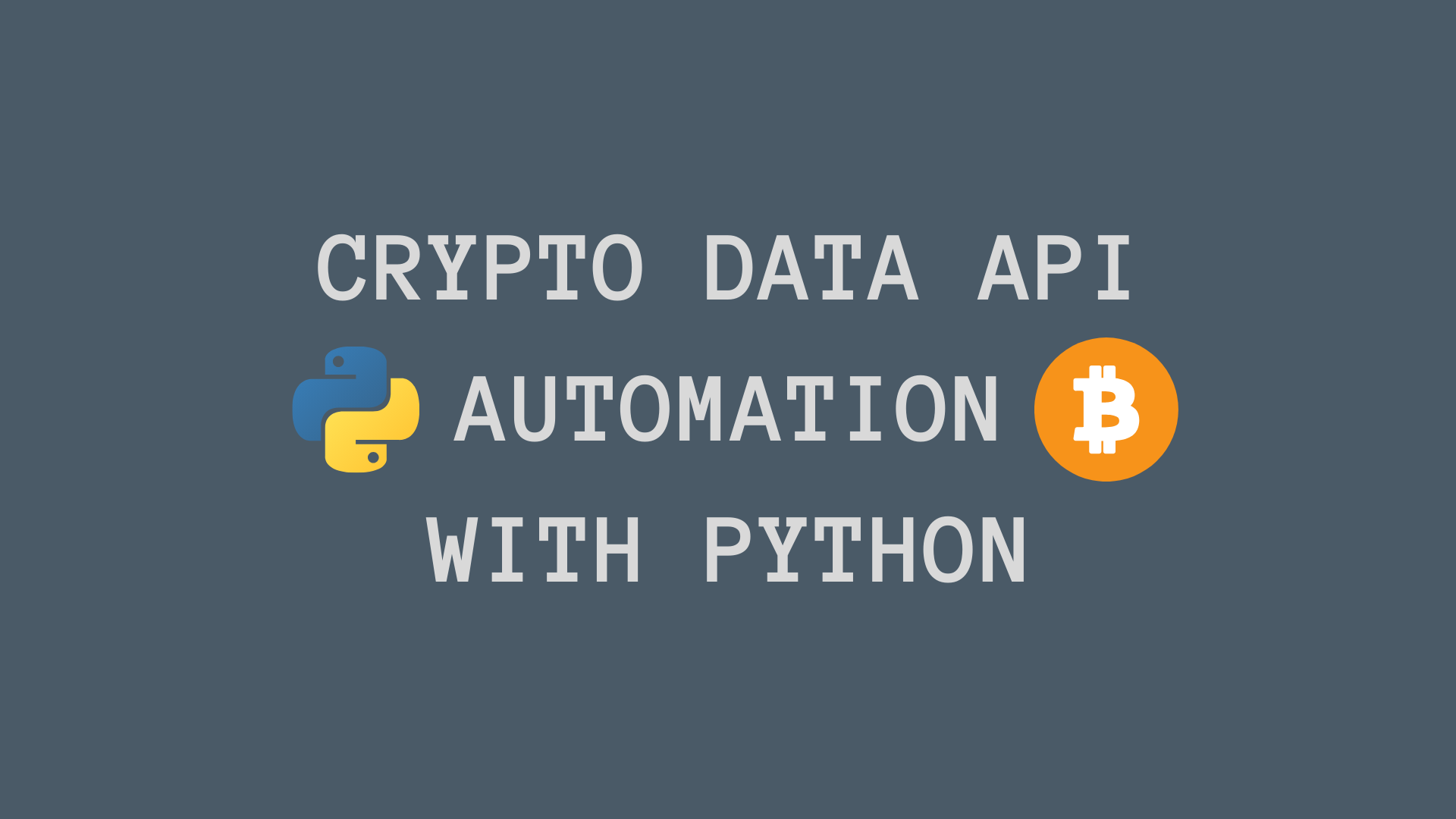 Crypto Data API Automation with Python